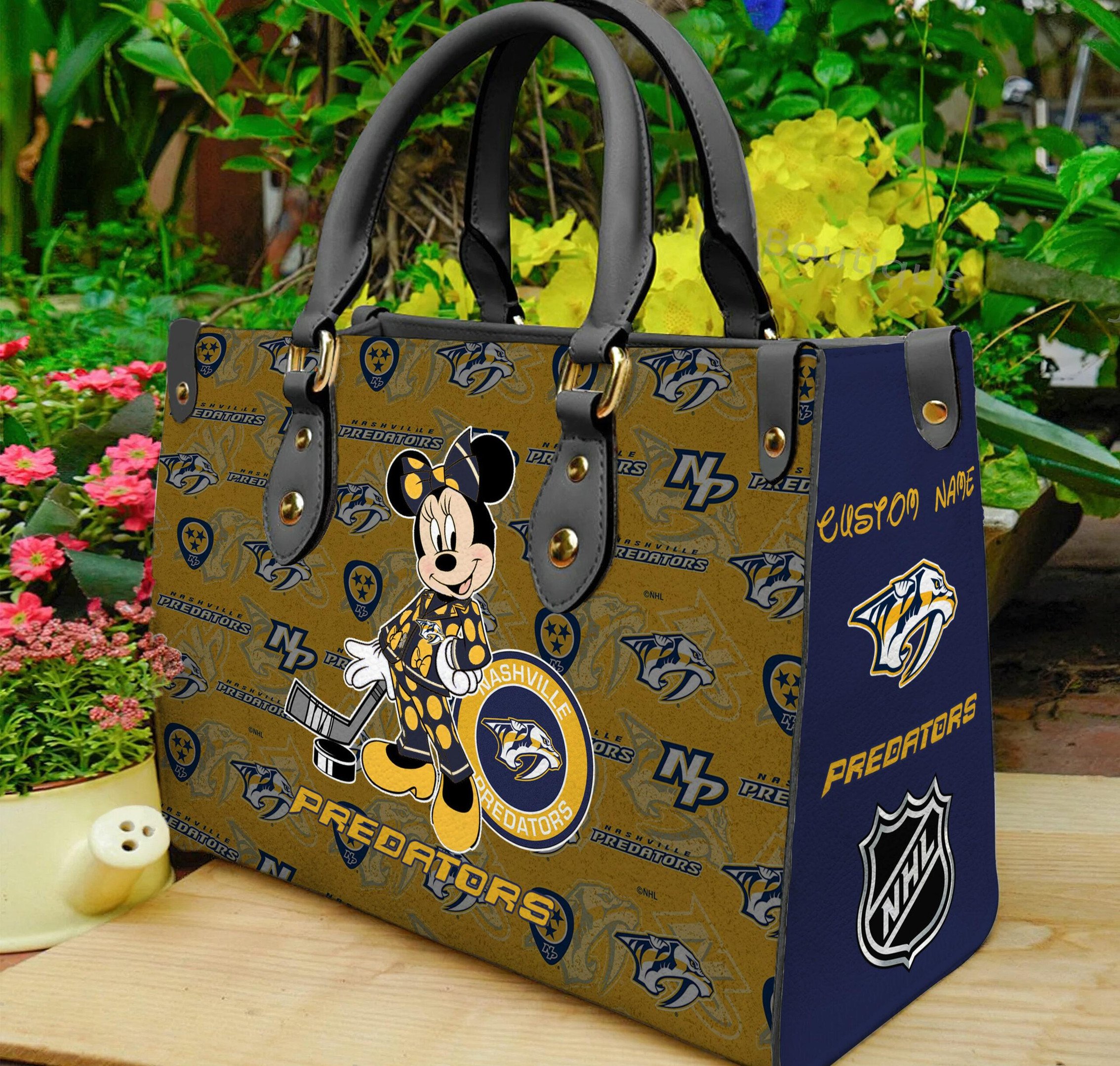 Nashville Predators Minnie Women Leather Hand Bag - Image 2