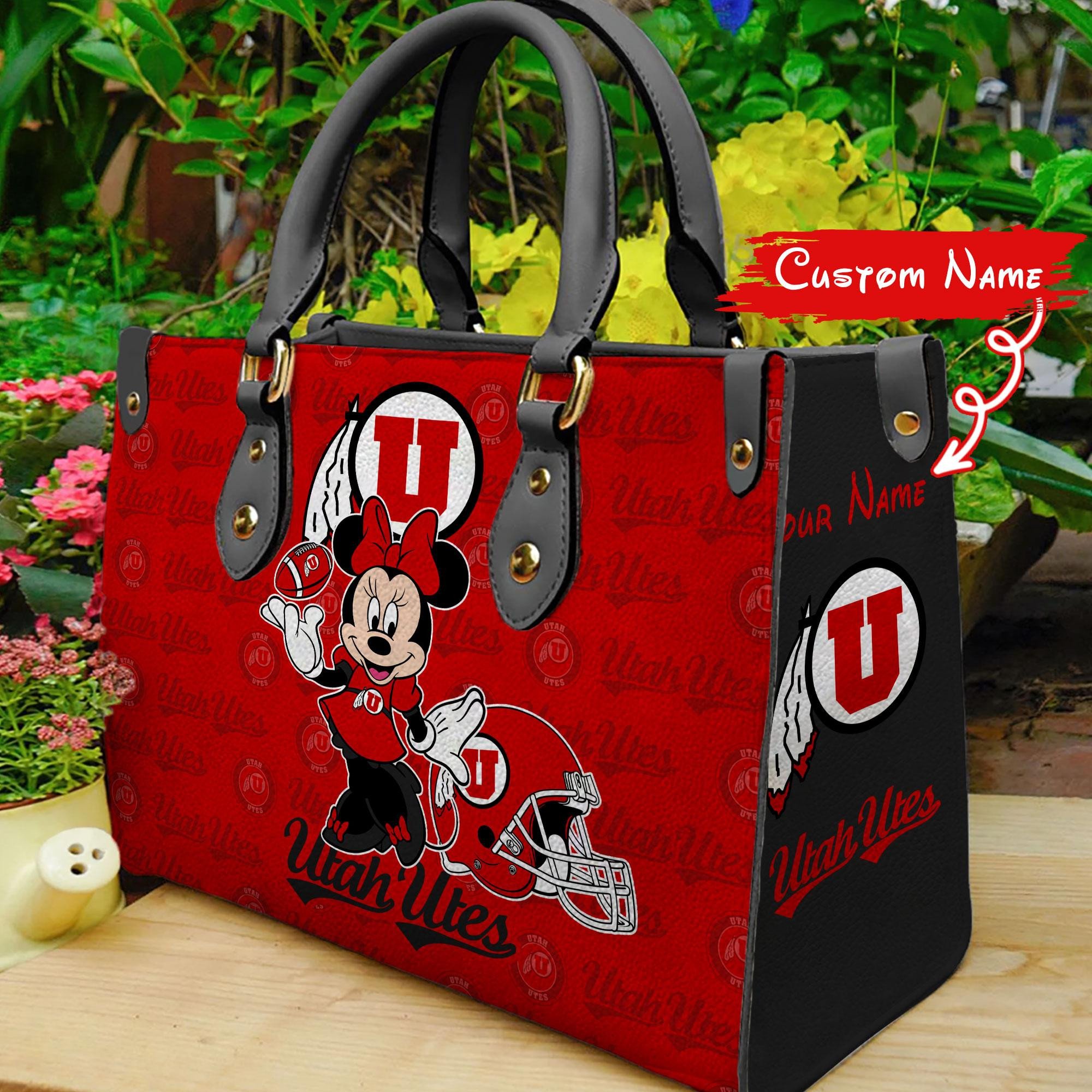 P Utah Utes Minnie Women Leather Hand Bag - Image 2