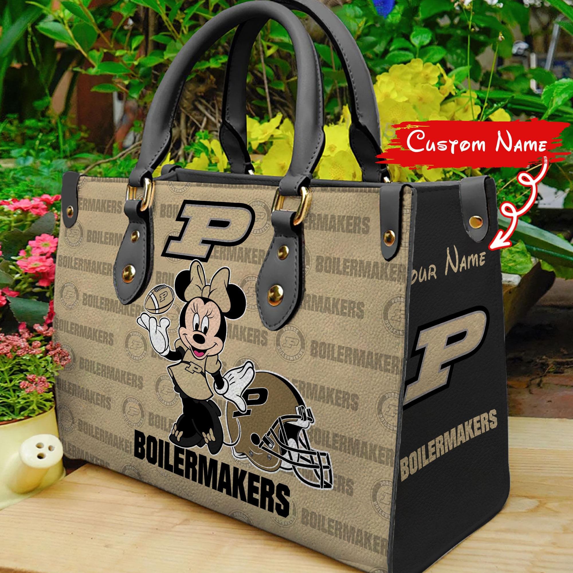 P Purdue Boilermakers Minnie Women Leather Hand Bag - Image 2