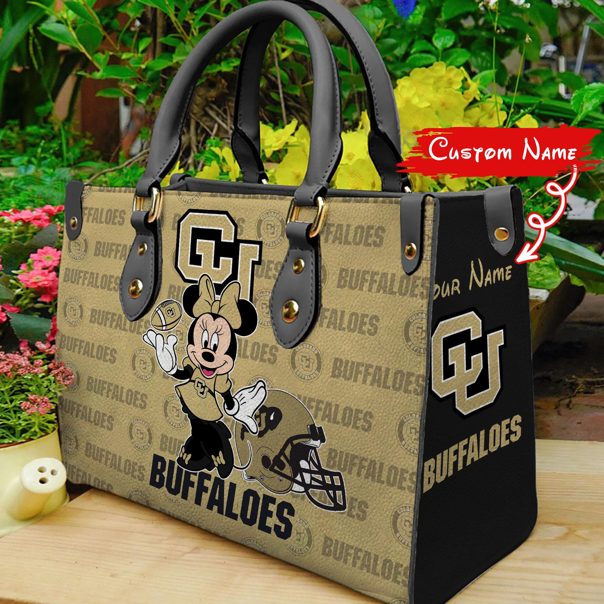 Colorado Buffaloes Minnie Women Leather Hand Bag - Image 2