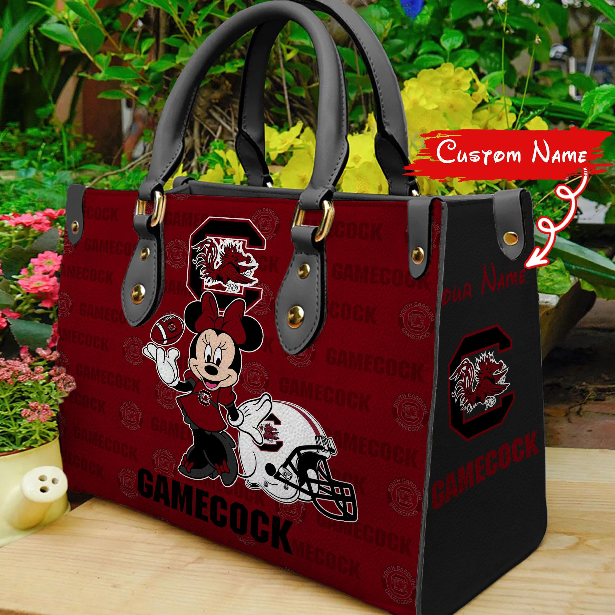 South Carolina Gamecocks Minnie Women Leather Hand Bag - Image 2