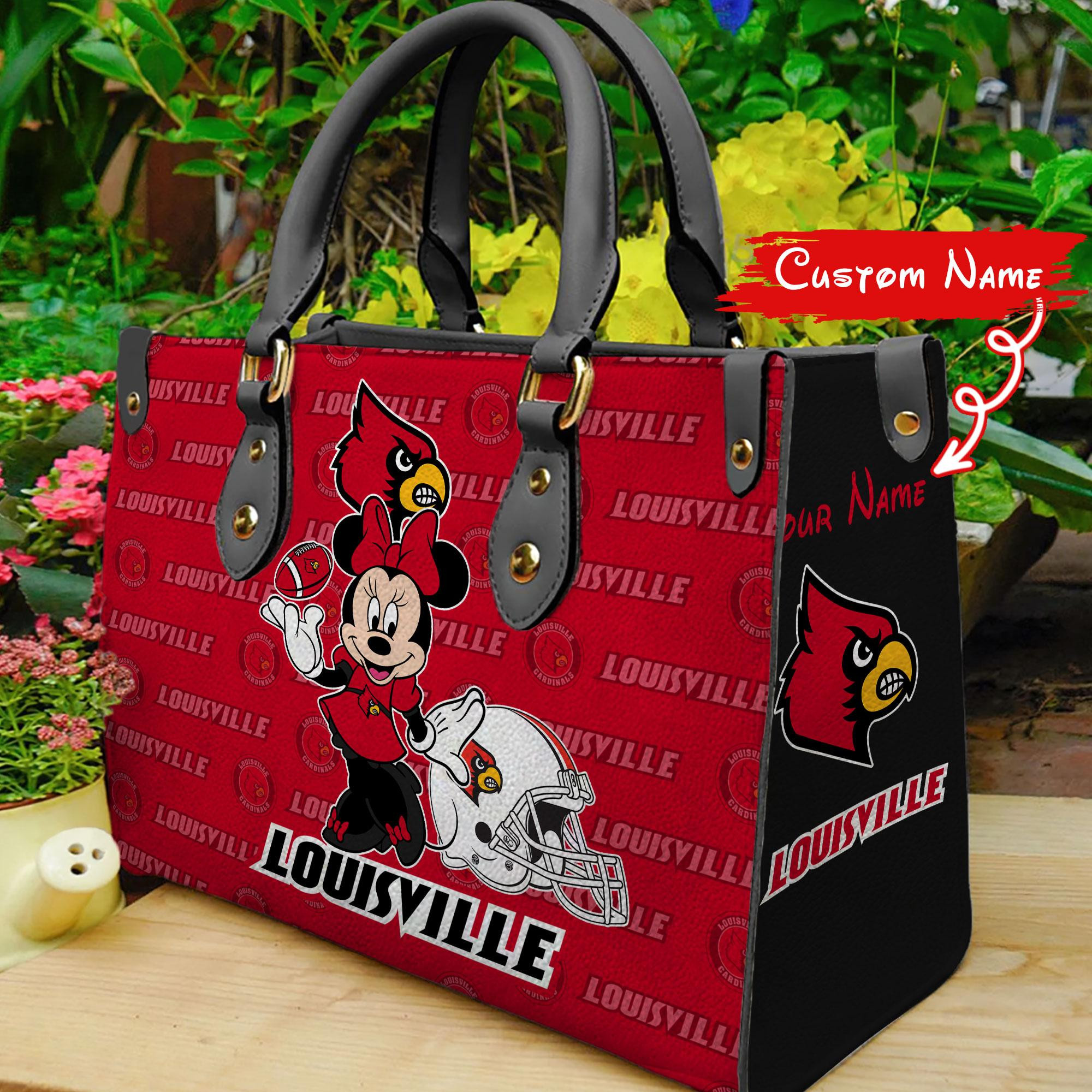 Louisville Cardinals Minnie Women Leather Hand Bag - Image 2