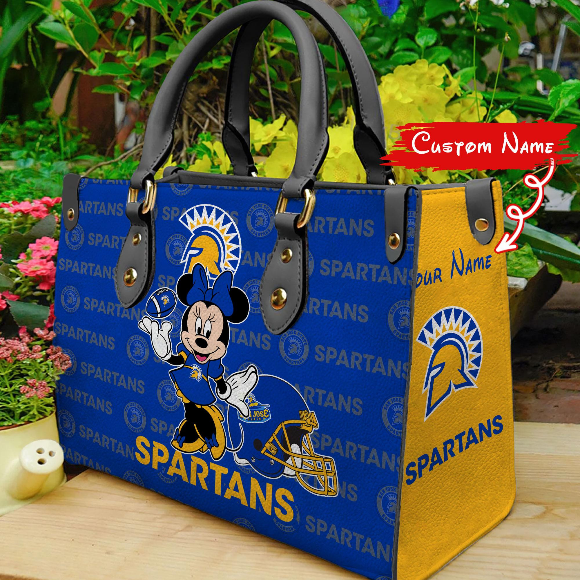 San Jose State Spartans Minnie Women Leather Hand Bag - Image 2