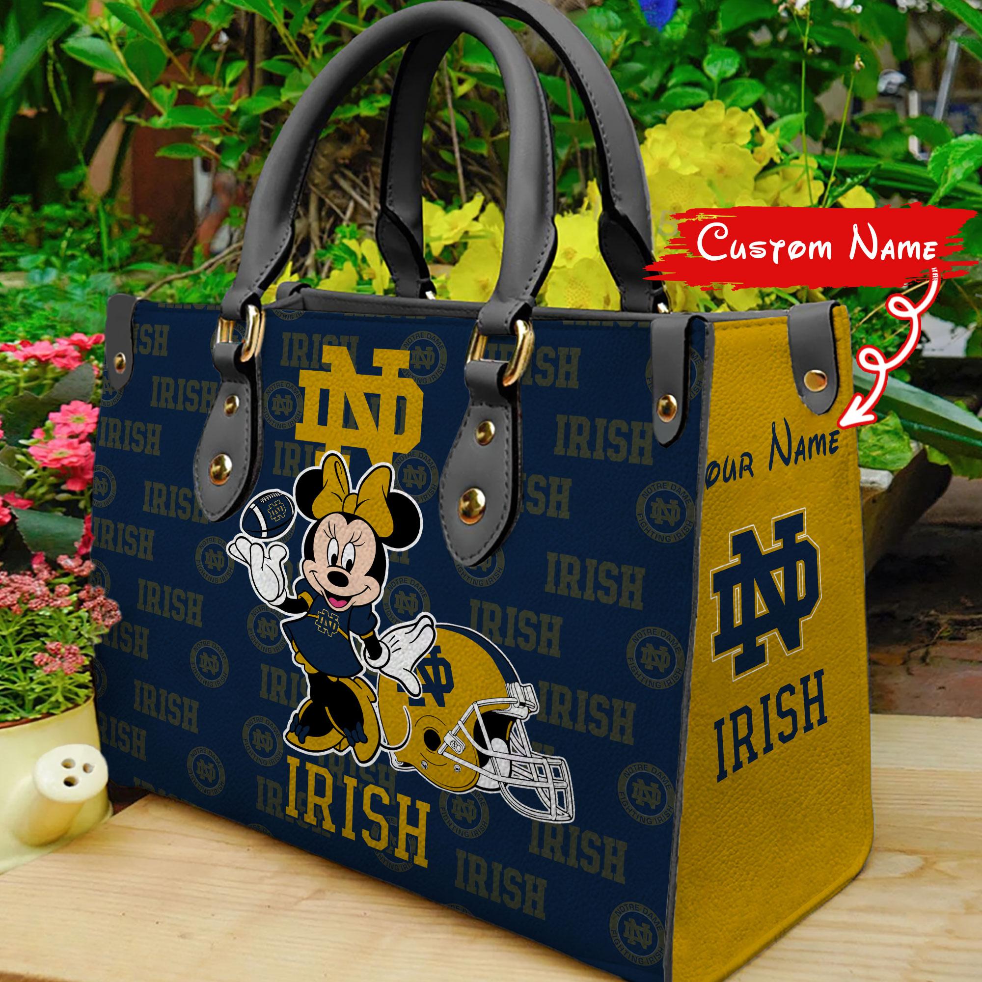 Notre Dame Fighting Irish Minnie Women Leather Hand Bag - Image 2