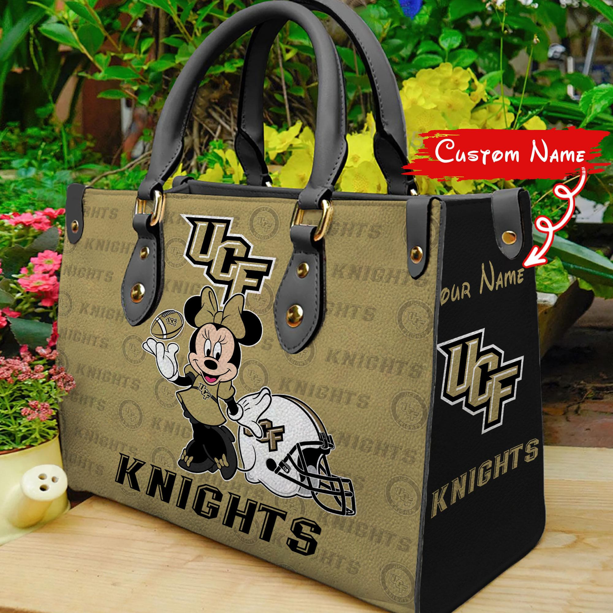 UCF Knights Minnie Women Leather Hand Bag - Image 2