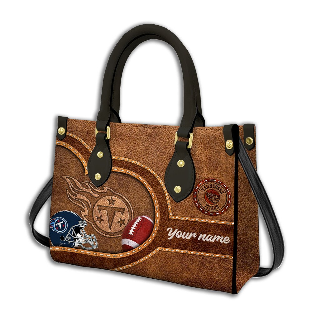 Tennessee Titans Personalized Leather Hand Bag  - Image 2