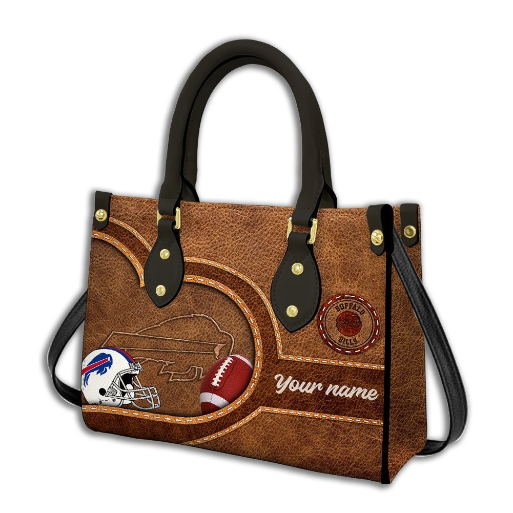 Buffalo Bills Personalized Leather Hand Bag  - Image 2