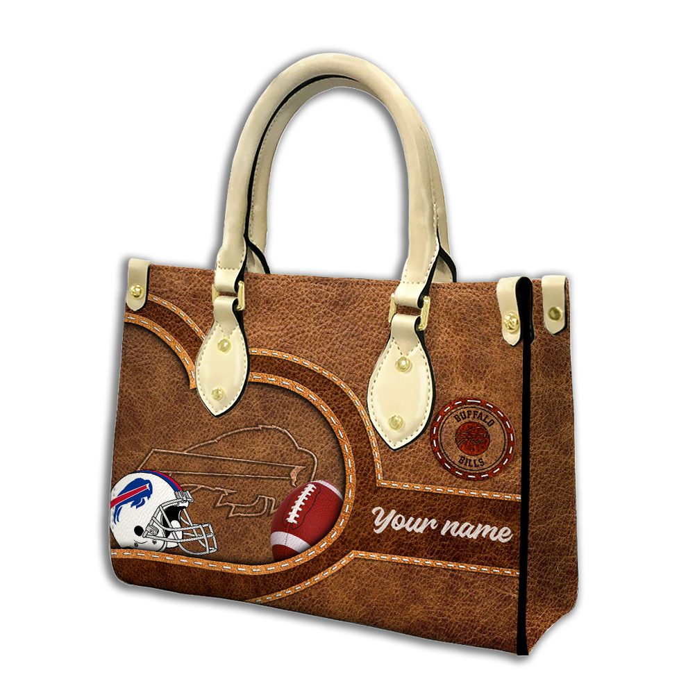 Buffalo Bills Personalized Leather Hand Bag  - Image 2