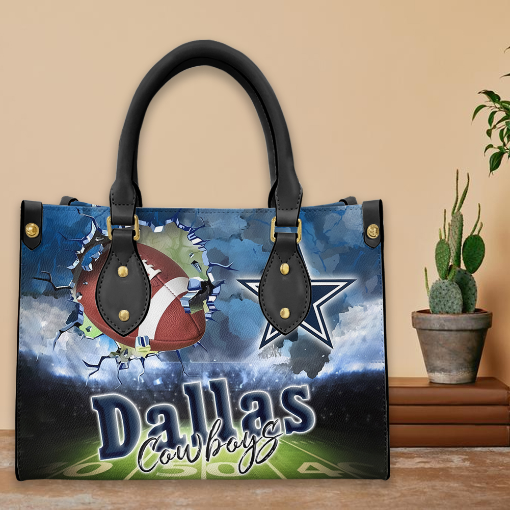 Dallas Cowboys Personalized Leather Hand Bag  - Image 2
