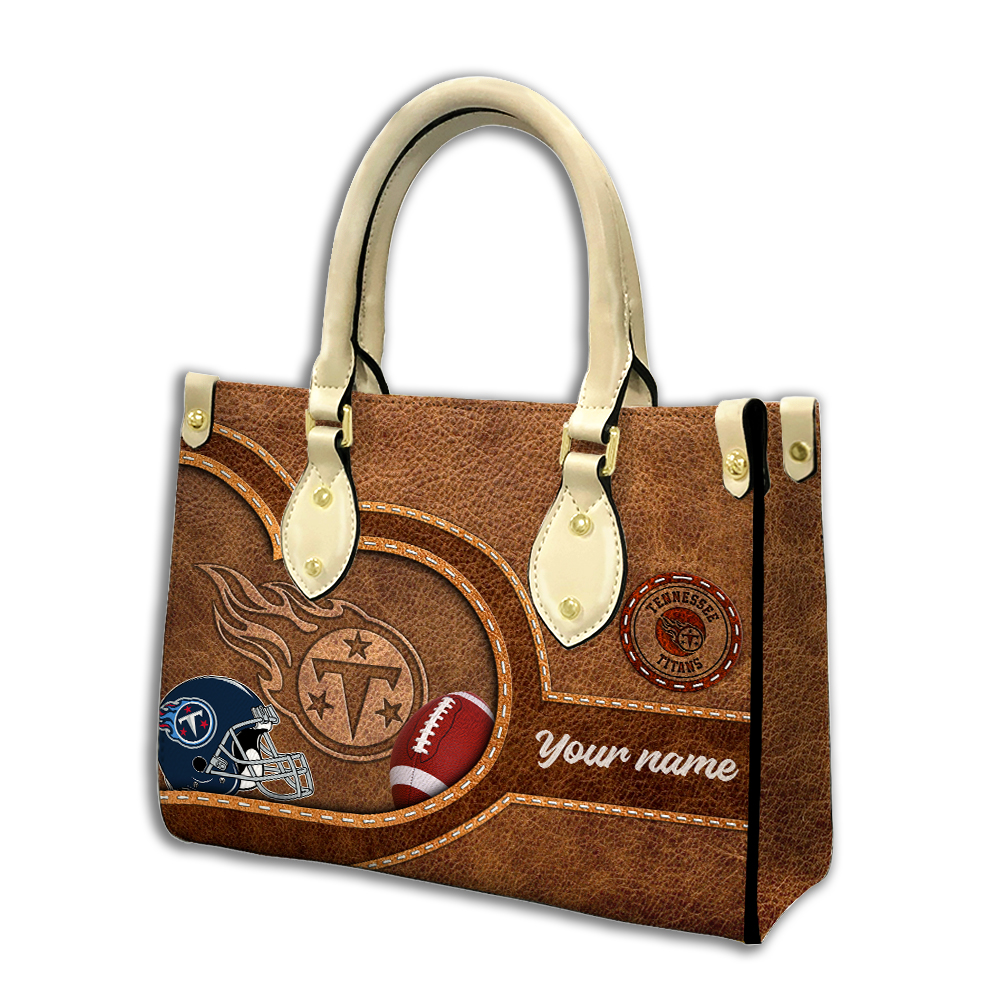 Tennessee Titans Personalized Leather Hand Bag  - Image 2