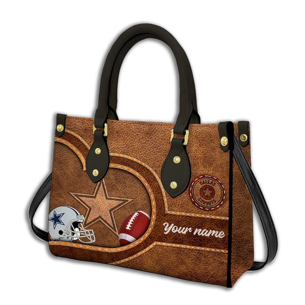 Dallas Cowboys Personalized Leather Hand Bag  - Image 2