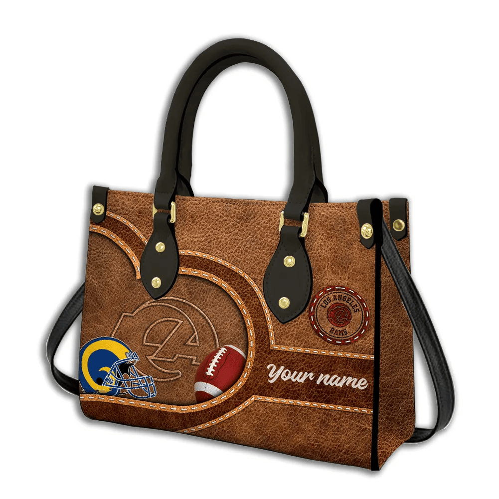 Los Angeles Rams Personalized Leather Hand Bag  - Image 2
