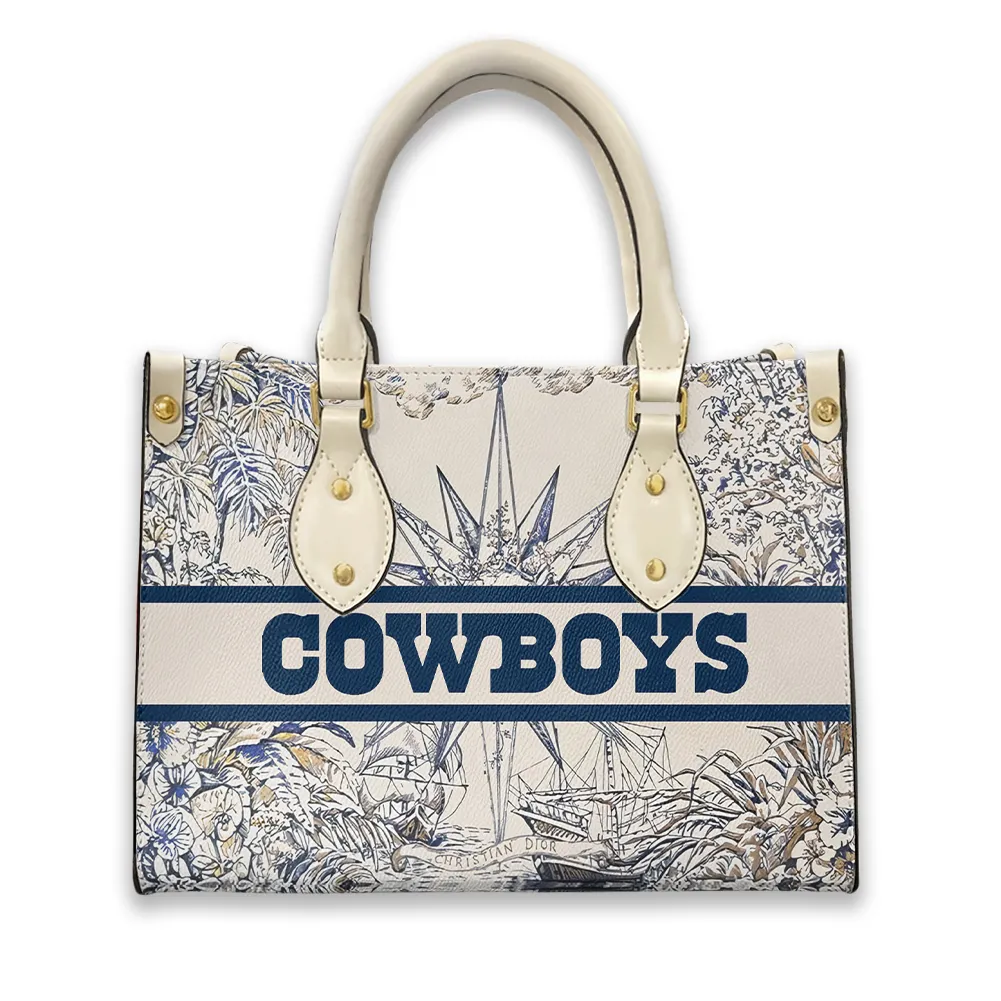 Dallas Cowboys Personalized Leather Hand Bag  - Image 2