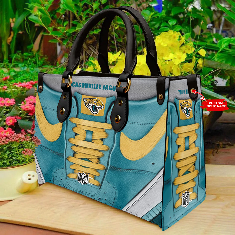 Jacksonville Jaguars Personalized Leather Hand Bag  - Image 2