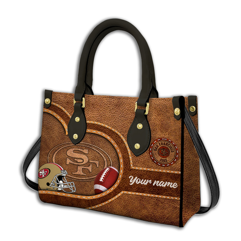 San Francisco 49ers Personalized Leather Hand Bag  - Image 2