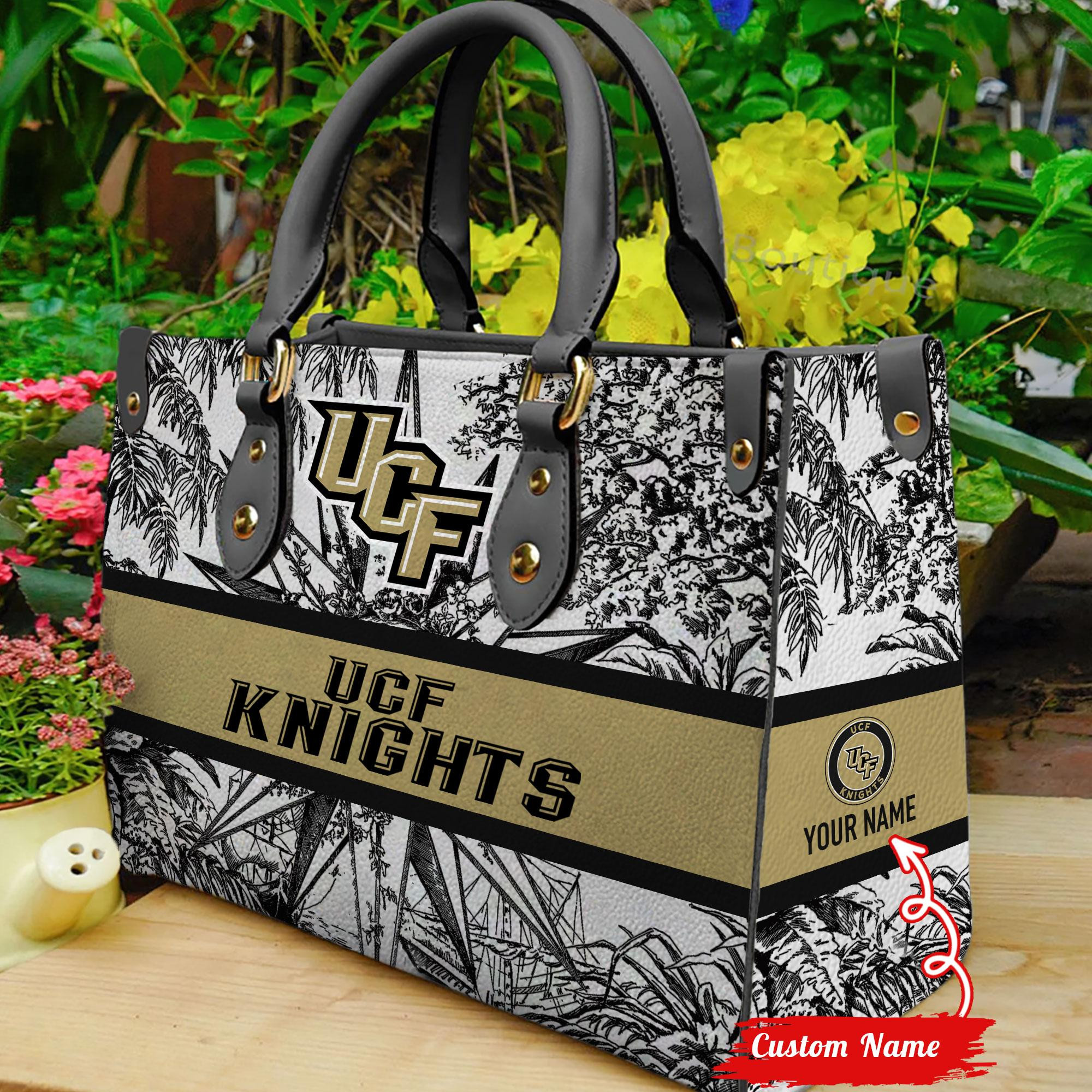 UCF Knights Women Leather Hand Bag - Image 2