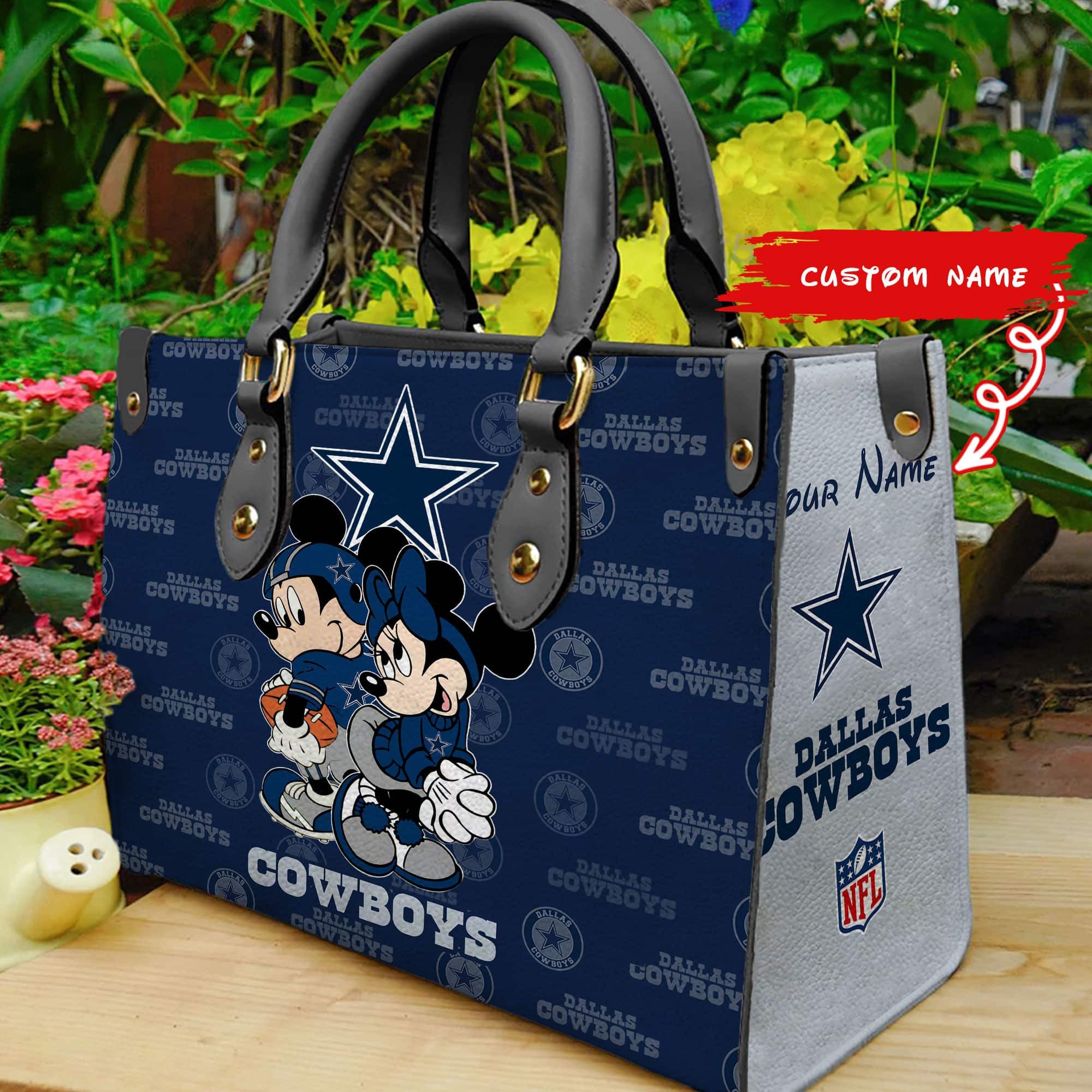 Dallas Cowboys Personalized Leather Hand Bag  - Image 2