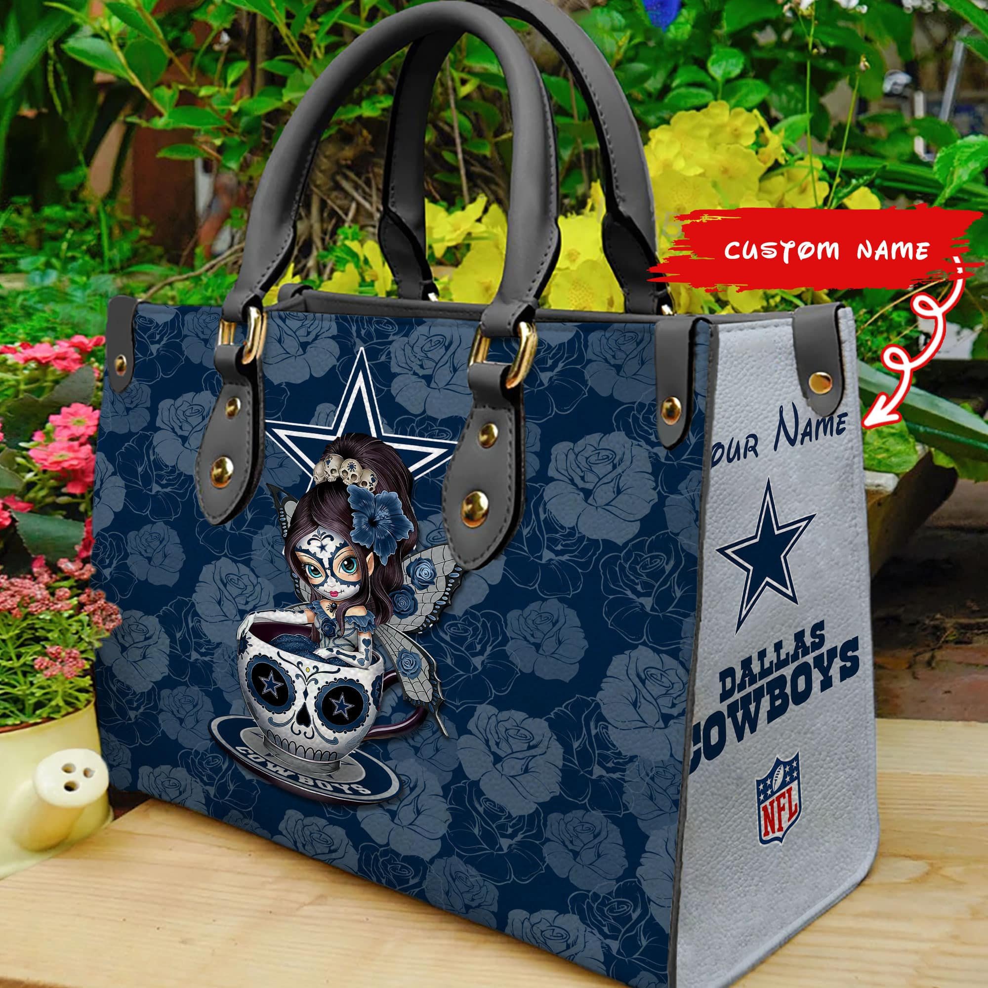 Dallas Cowboys Personalized Leather Hand Bag  - Image 2