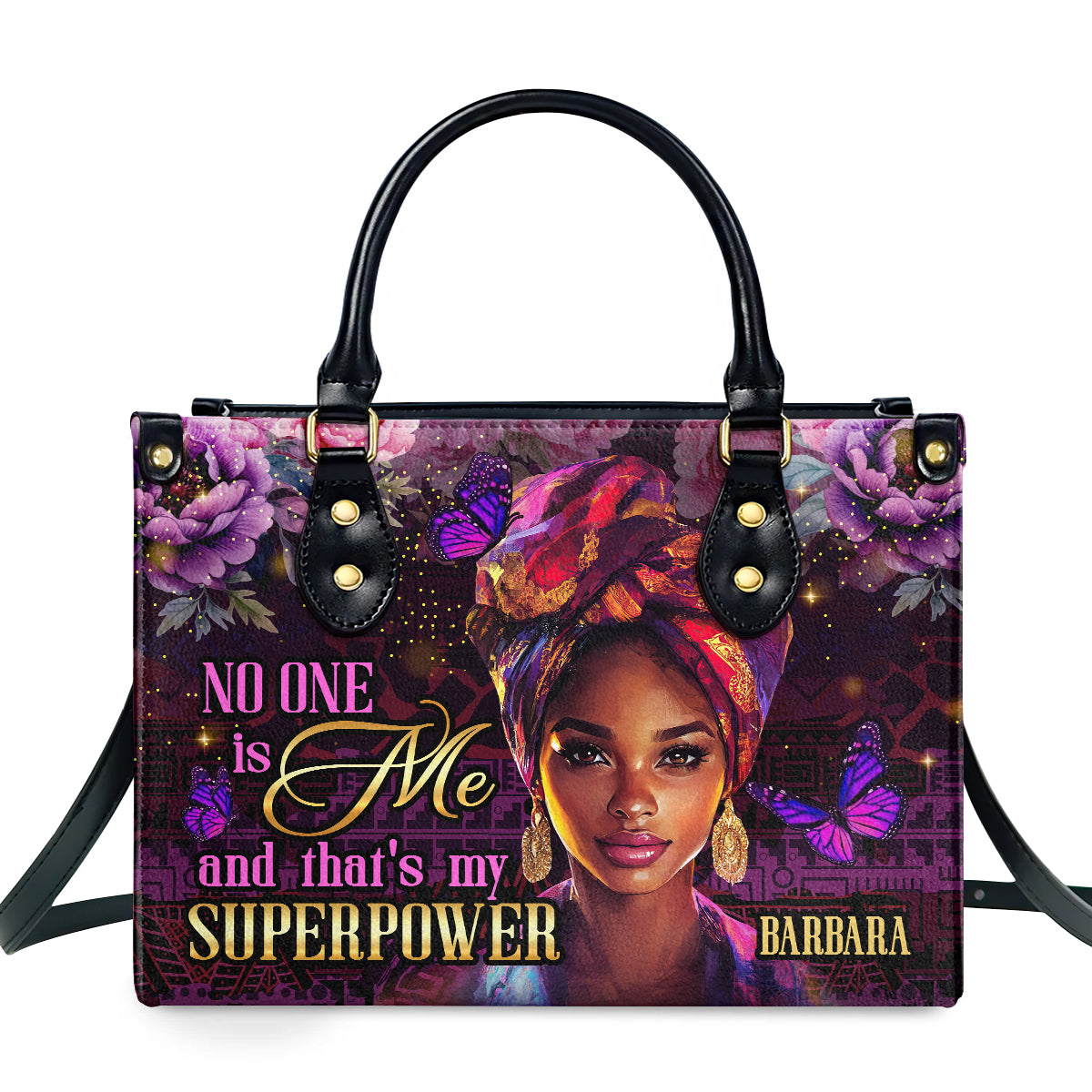 My Superpower Personalized Leather Handbag - Image 2