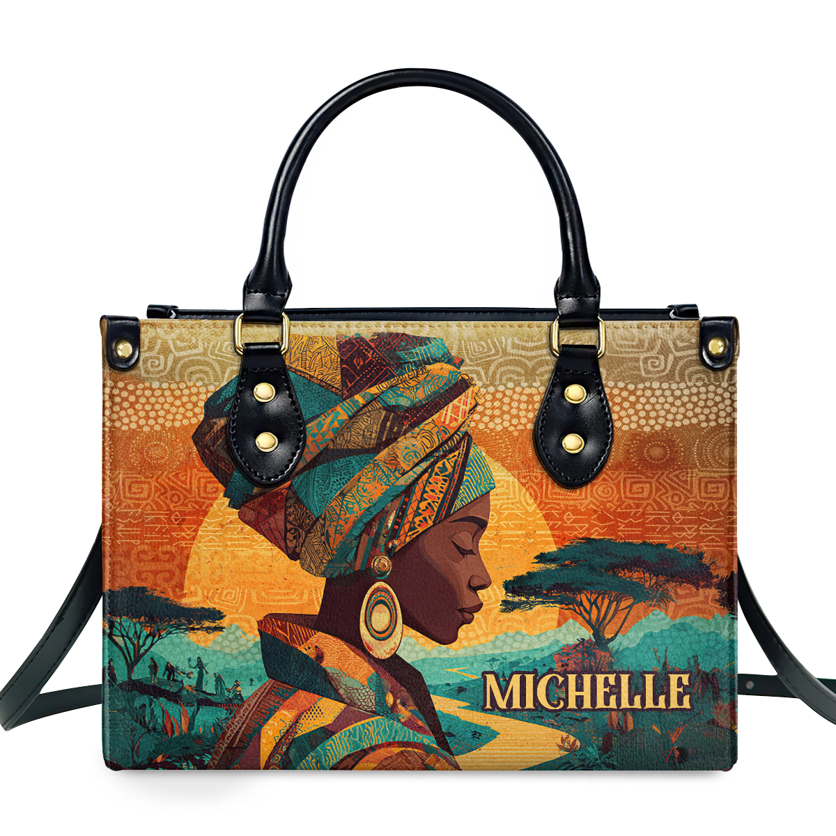 Heritage Personalized Leather Handbag - Image 2