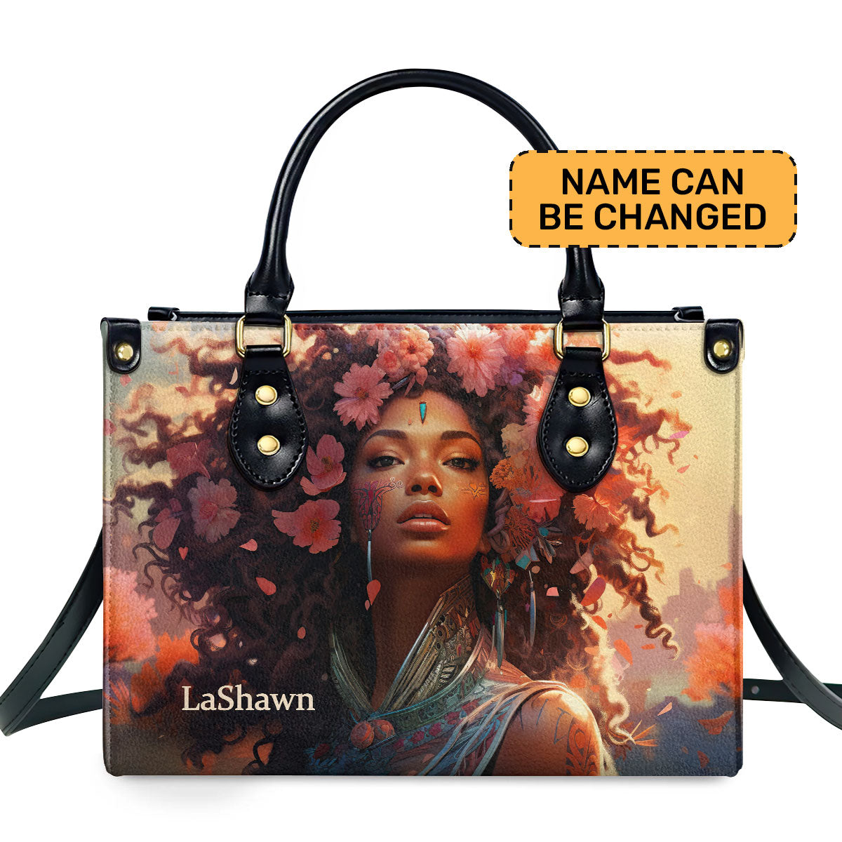 Grace Personalized Leather Hand Bag  - Image 2