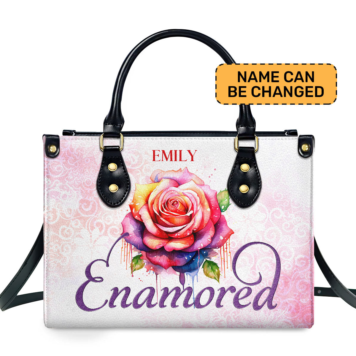 Enamored Personalized Leather Hand Bag  - Image 2