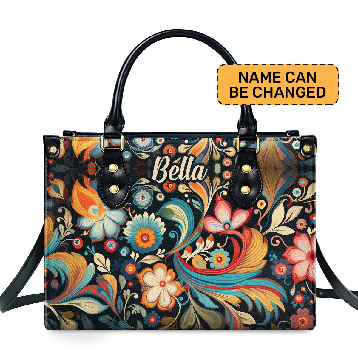 Effulgent Personalized Leather Hand Bag  - Image 2
