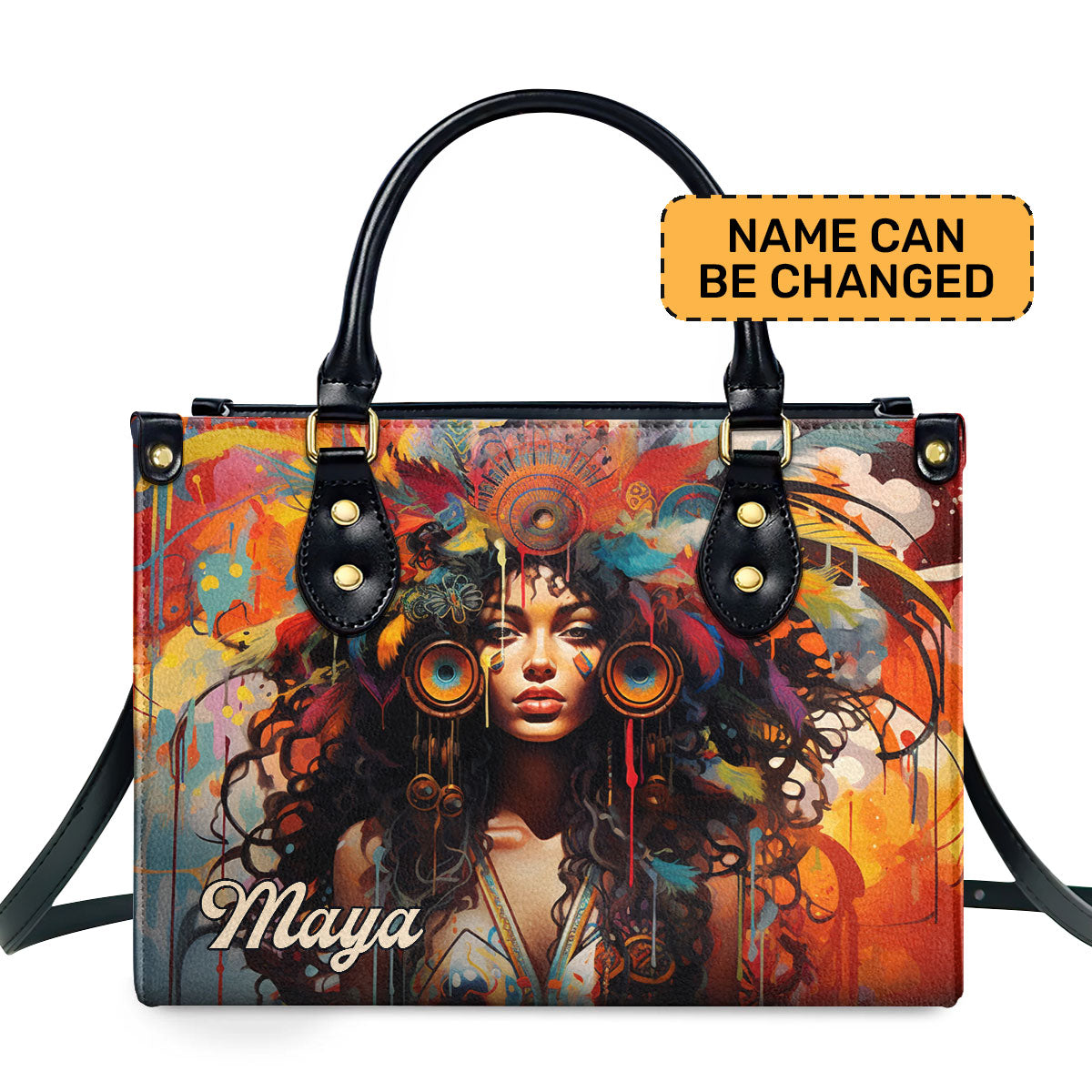 Bohemian Personalized Leather Hand Bag  - Image 2