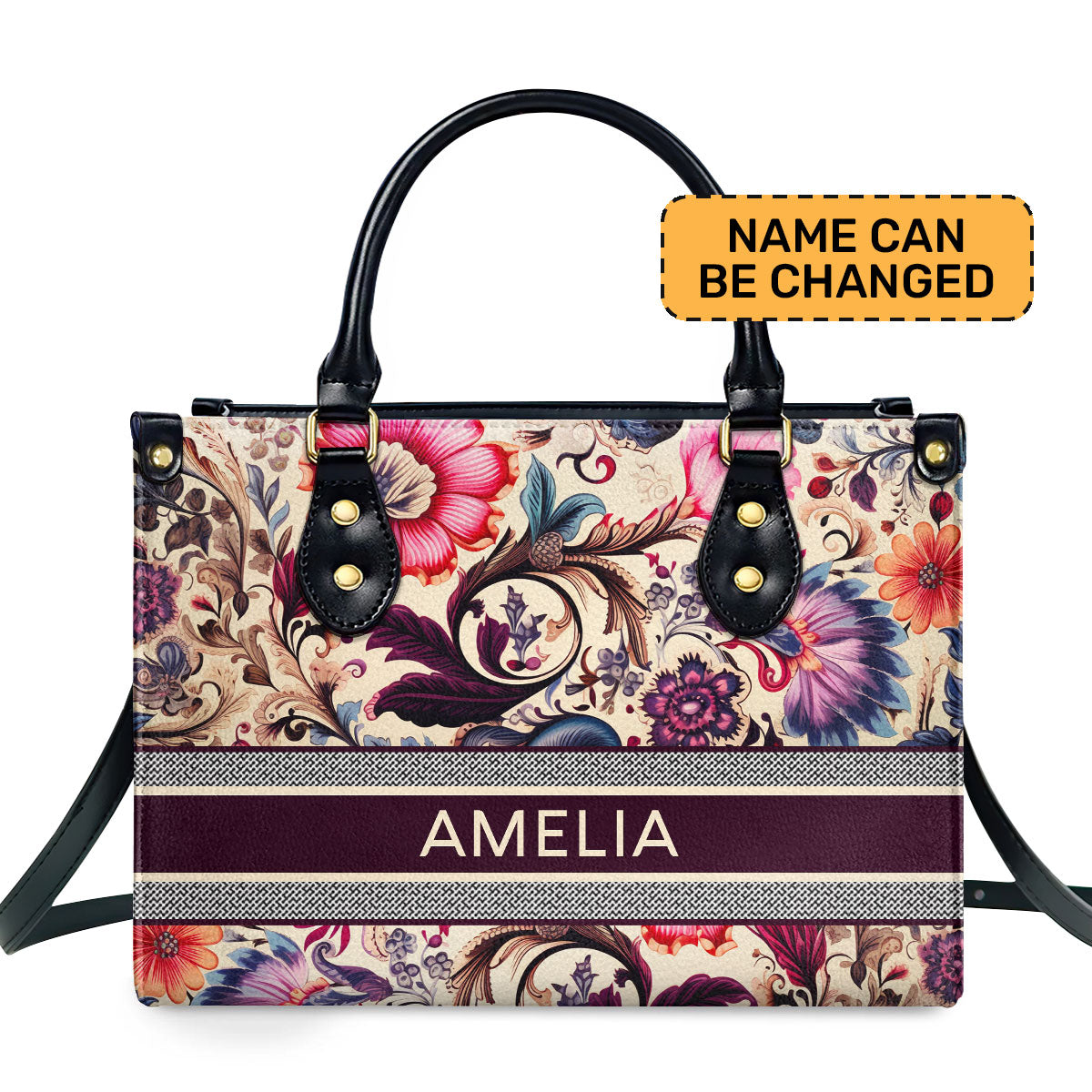 Special Bohemian Personalized Leather Hand Bag  - Image 2