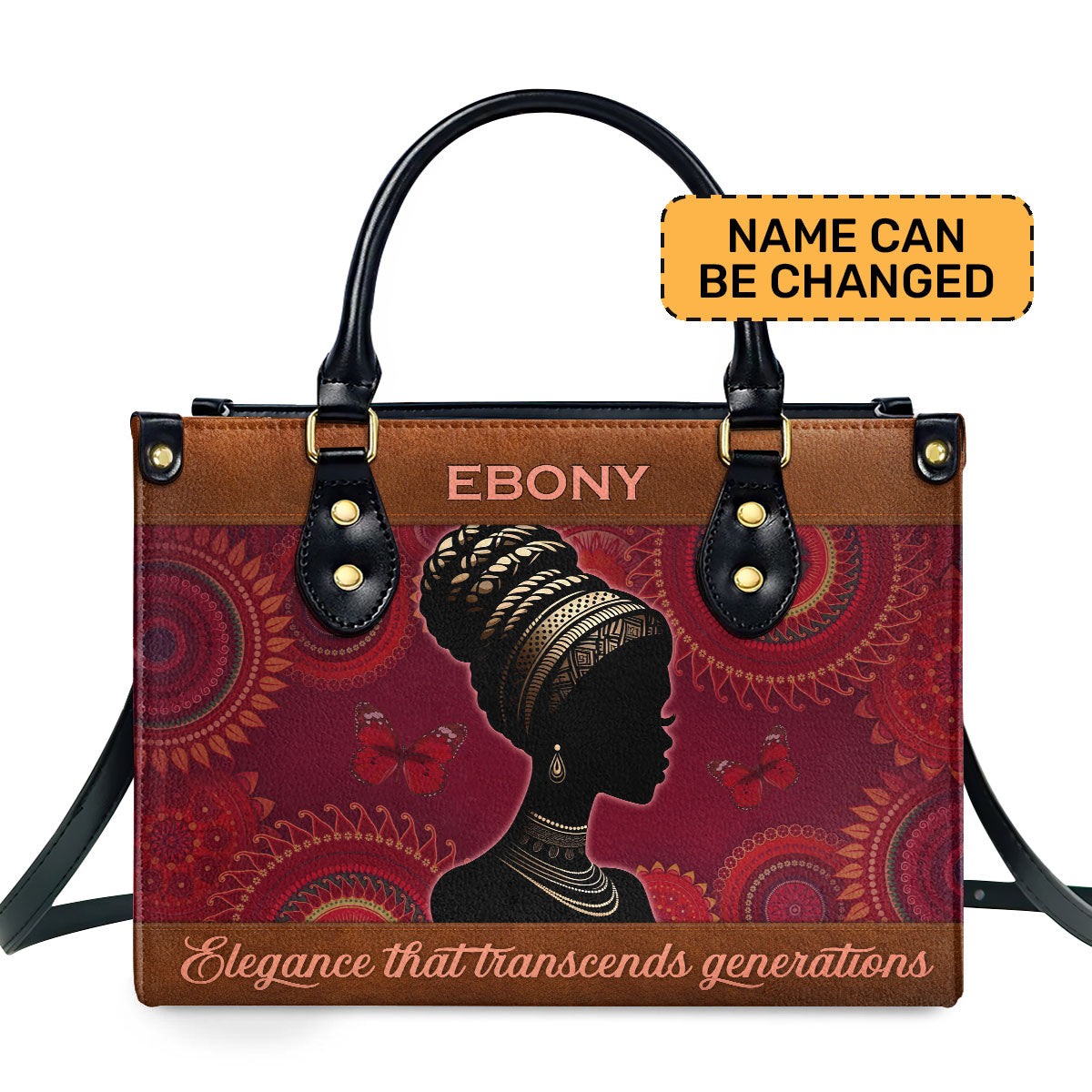 Elegance That Transcends Generations Personalized Leather Hand Bag  - Image 2