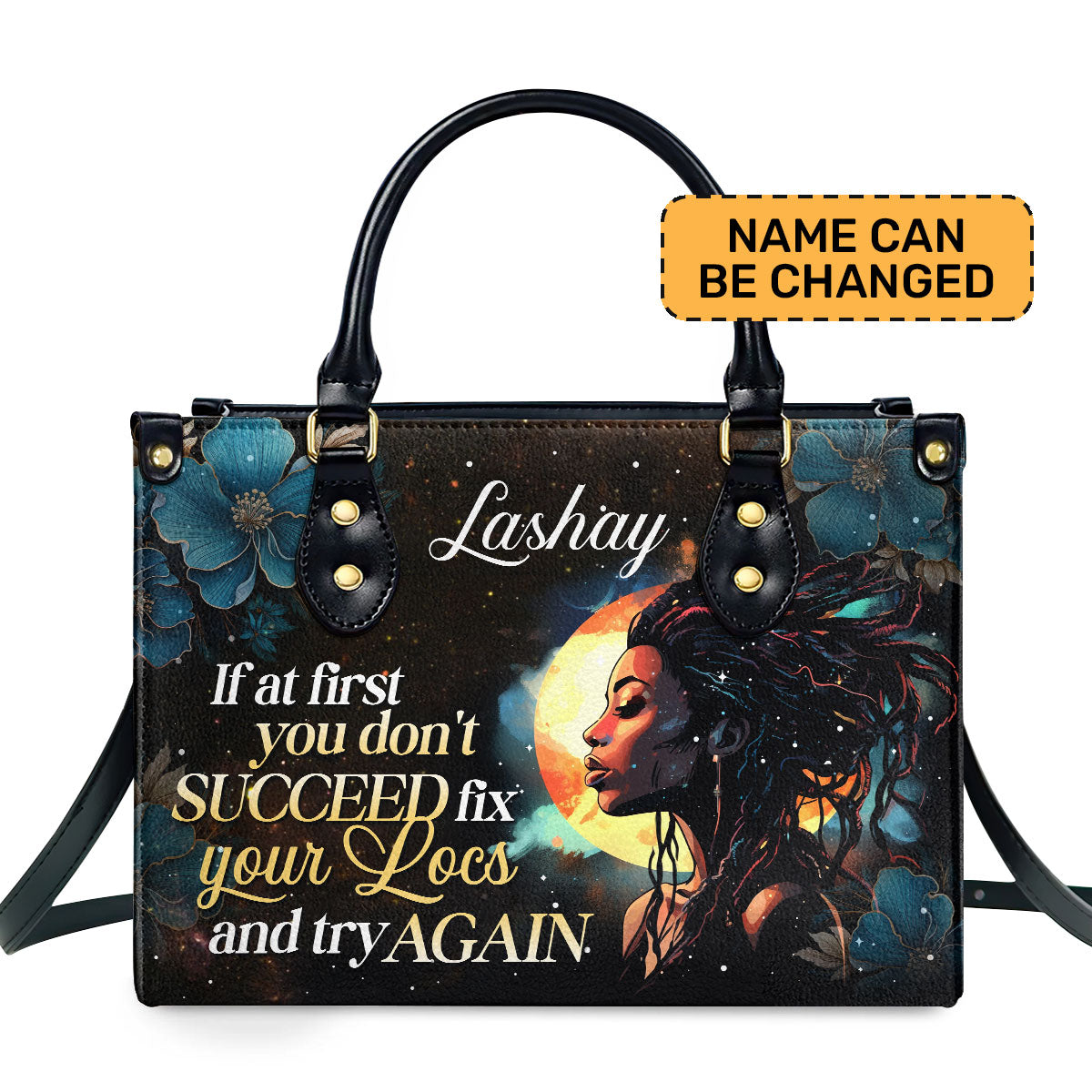 Fix Your Locs Personalized Leather Hand Bag  - Image 2