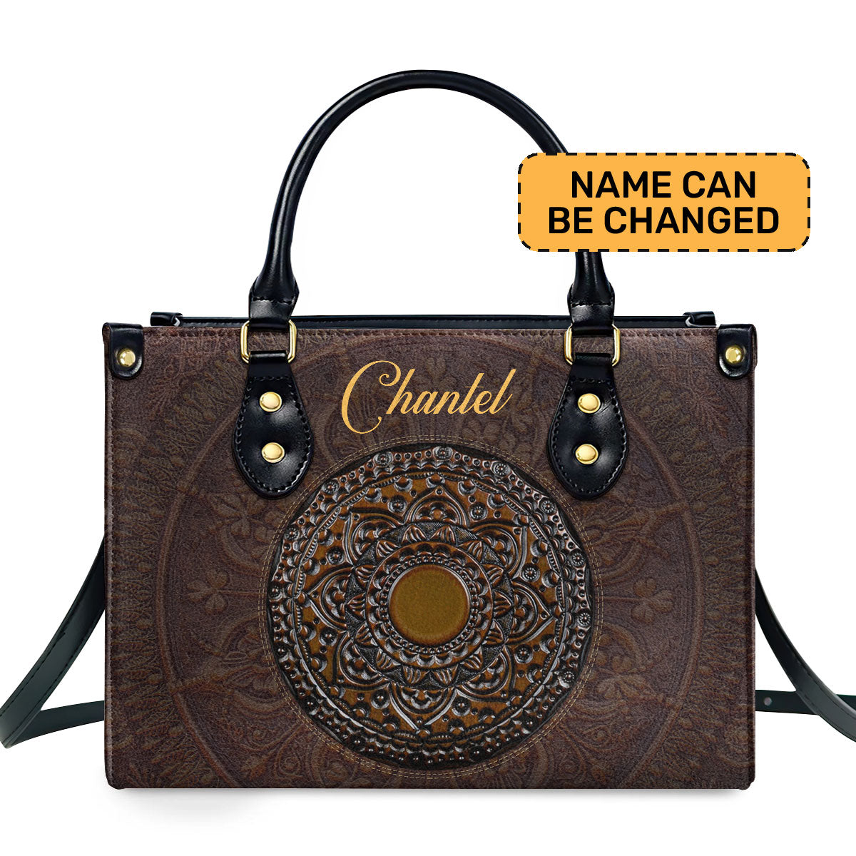 The Mysticism Personalized Leather Hand Bag  - Image 2