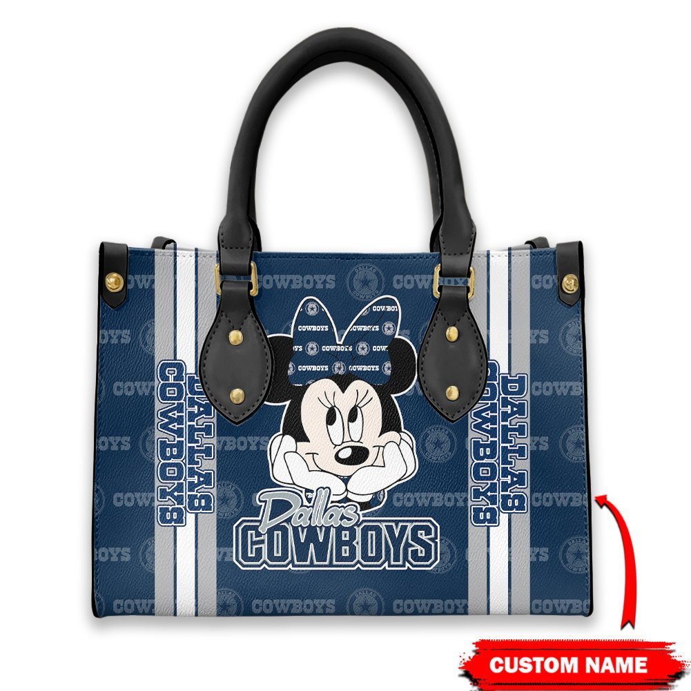 Dallas Cowboys Personalized Leather Hand Bag  - Image 2