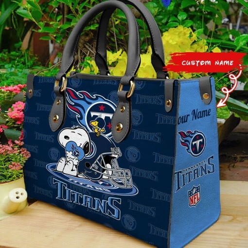 Tennessee Titans Personalized Leather Hand Bag  - Image 2