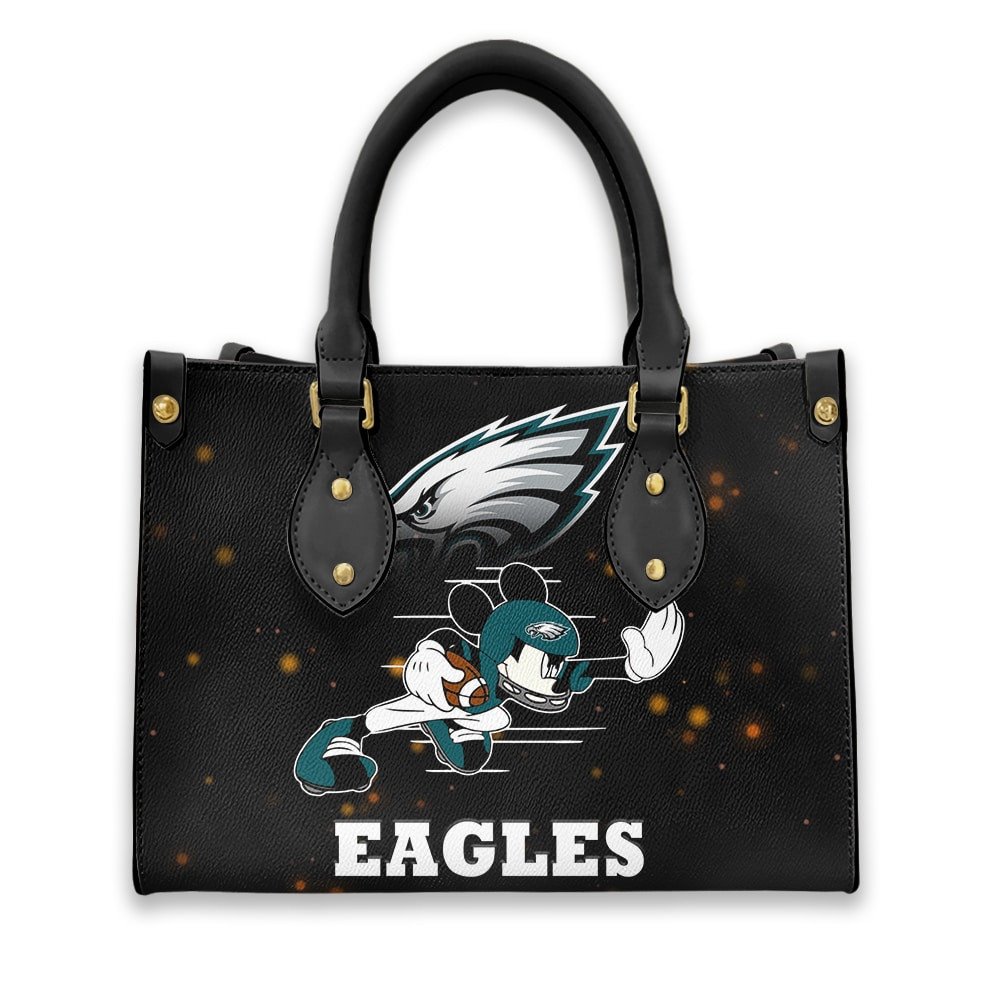 Philadelphia Eagles Personalized Leather Hand Bag  - Image 2