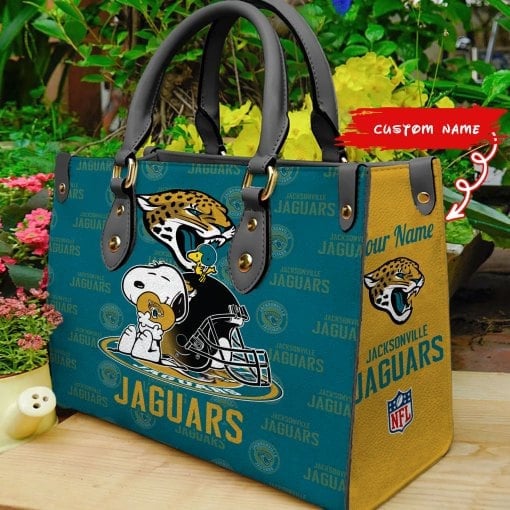 Jacksonville Jaguars Personalized Leather Hand Bag  - Image 2