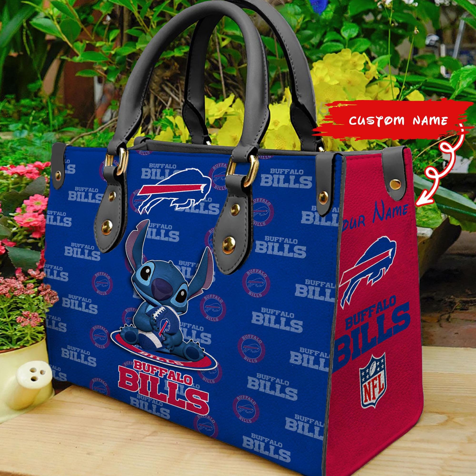 Buffalo Bills Personalized Leather Hand Bag  - Image 2