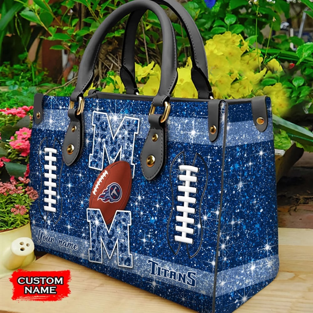 Tennessee Titans Personalized Leather Hand Bag  - Image 2