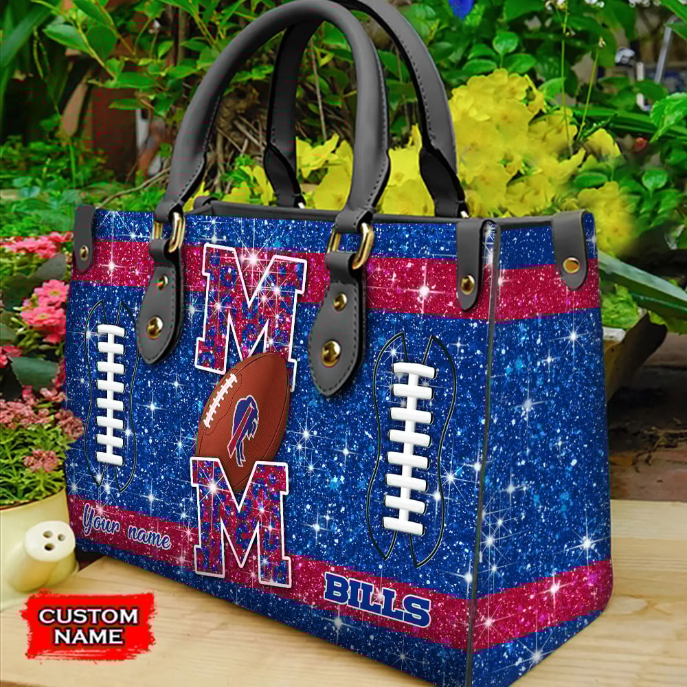 Buffalo Bills Personalized Leather Hand Bag  - Image 2