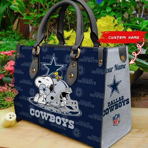 Dallas Cowboys Personalized Leather Hand Bag  - Image 2