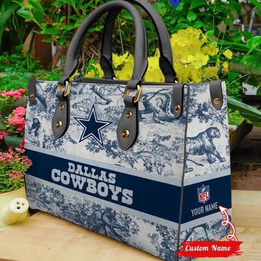 Dallas Cowboys Personalized Leather Hand Bag  - Image 2
