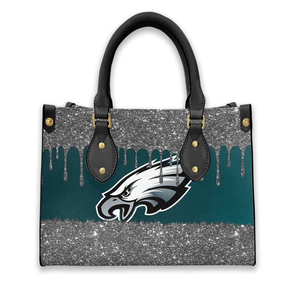 Philadelphia Eagles Personalized Leather Hand Bag  - Image 2