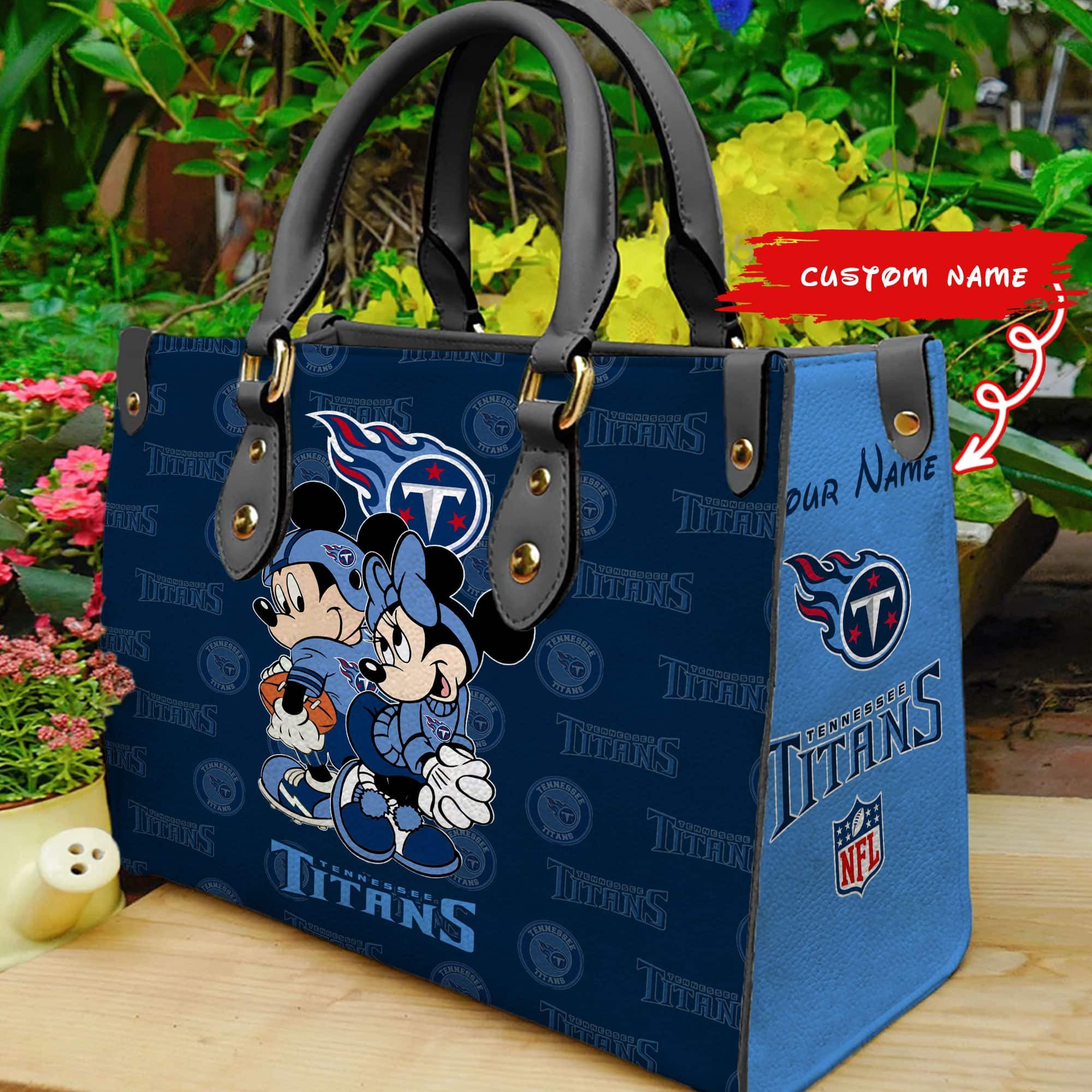 Tennessee Titans Personalized Leather Hand Bag  - Image 2