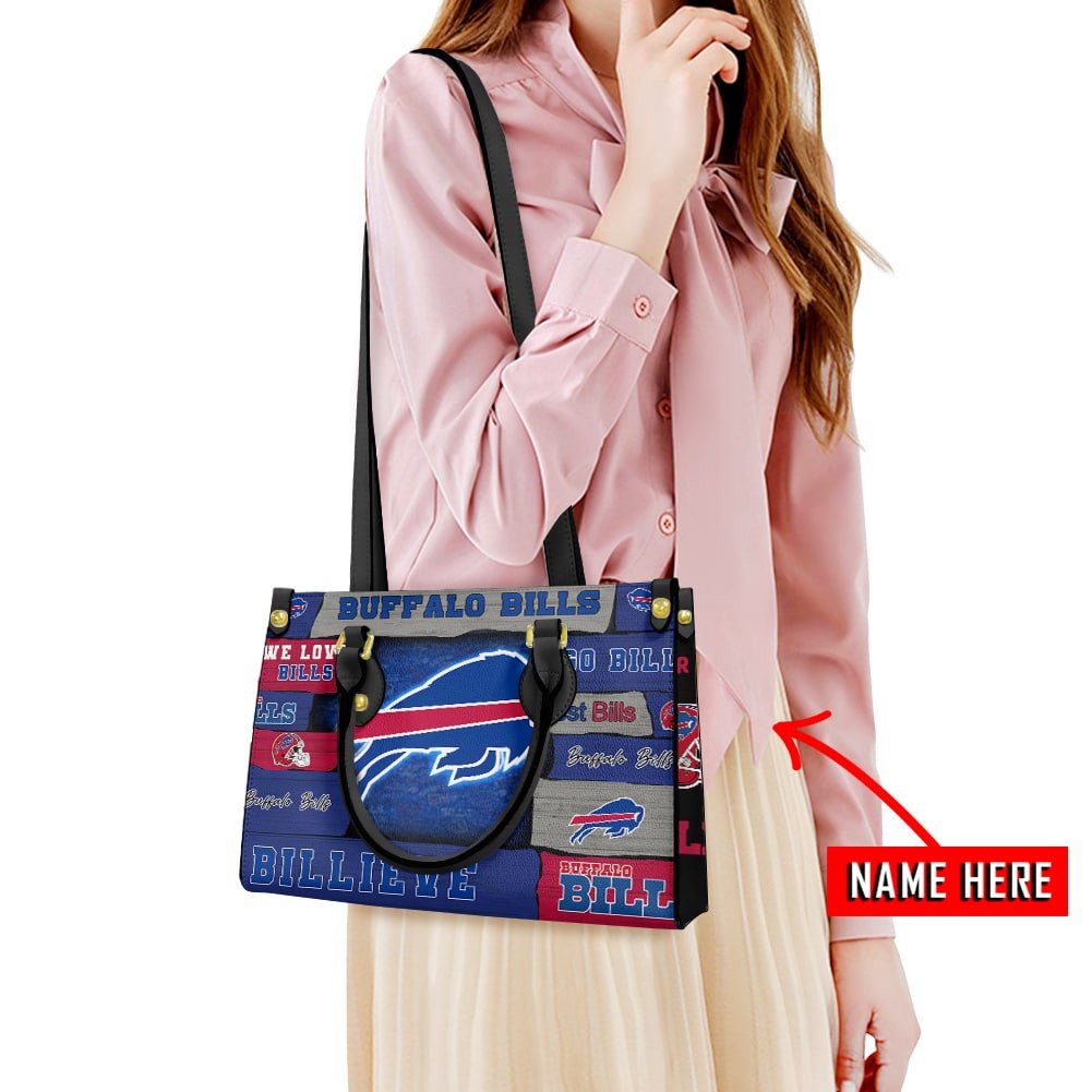 Buffalo Bills Personalized Leather Hand Bag  - Image 2