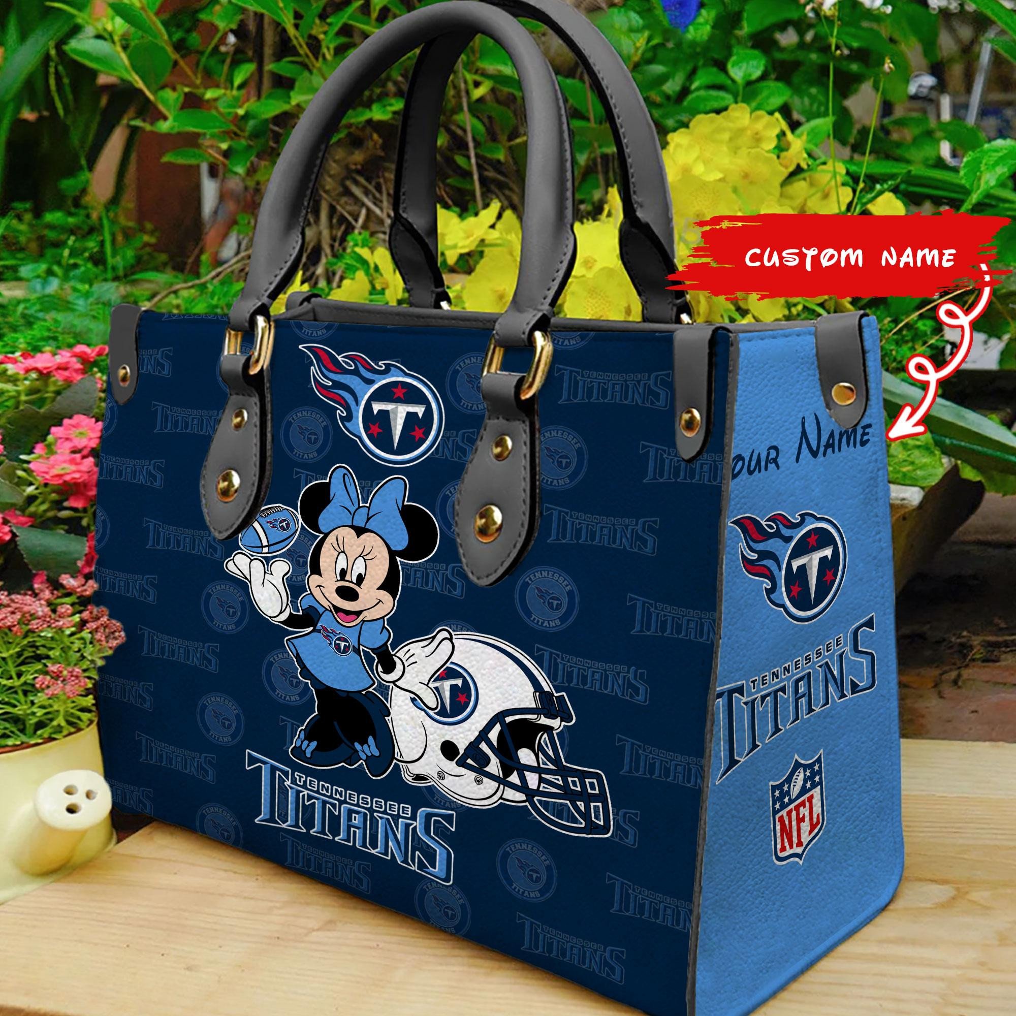 Tennessee Titans Personalized Leather Hand Bag  - Image 2