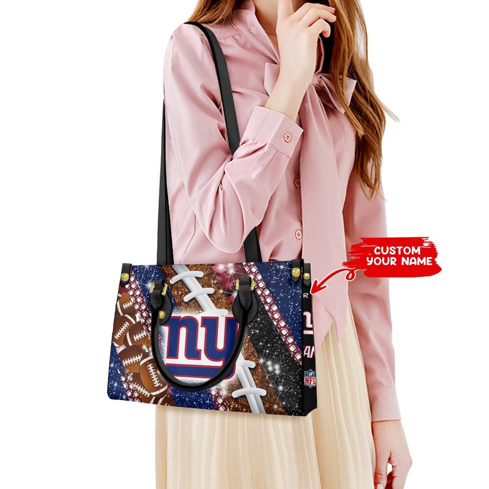 New York Giants Personalized Leather Hand Bag  - Image 2