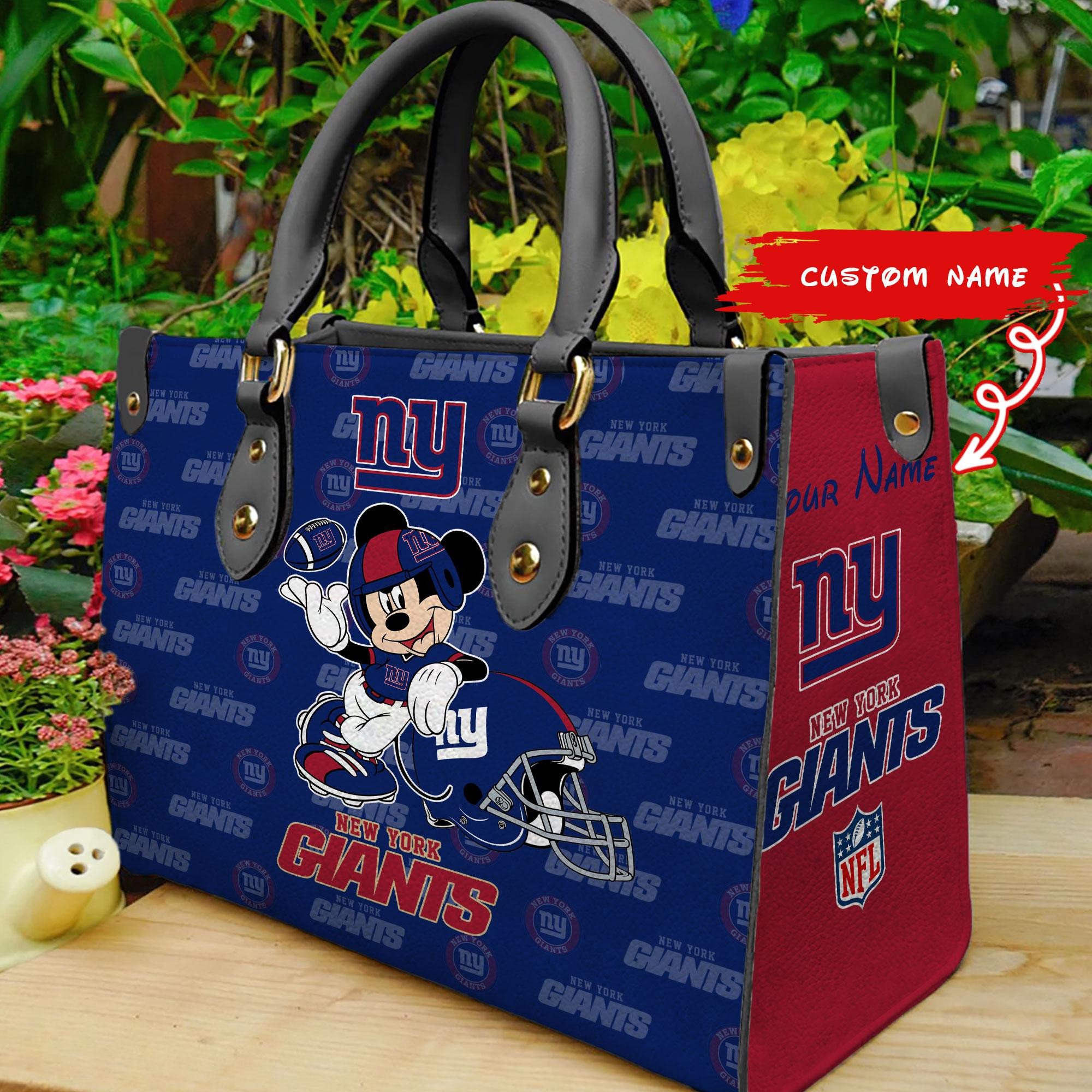 New York Giants Personalized Leather Hand Bag  - Image 2