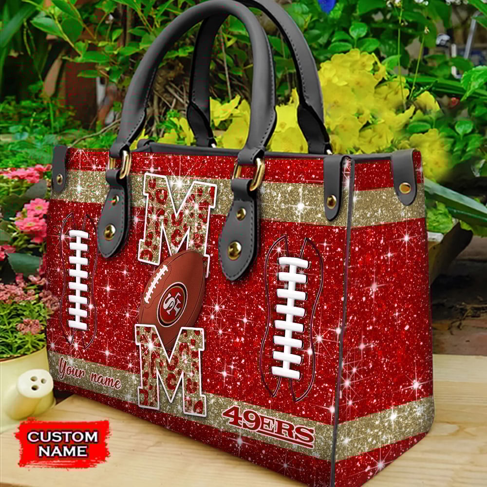 San Francisco 49ers Personalized Leather Hand Bag  - Image 2