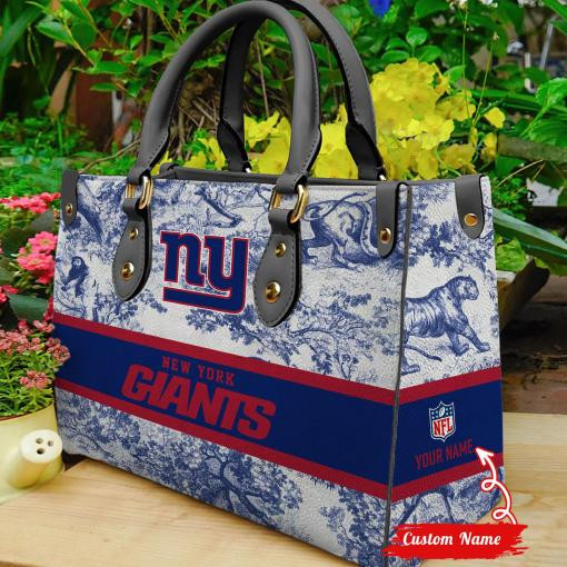 New York Giants Personalized Leather Hand Bag  - Image 2