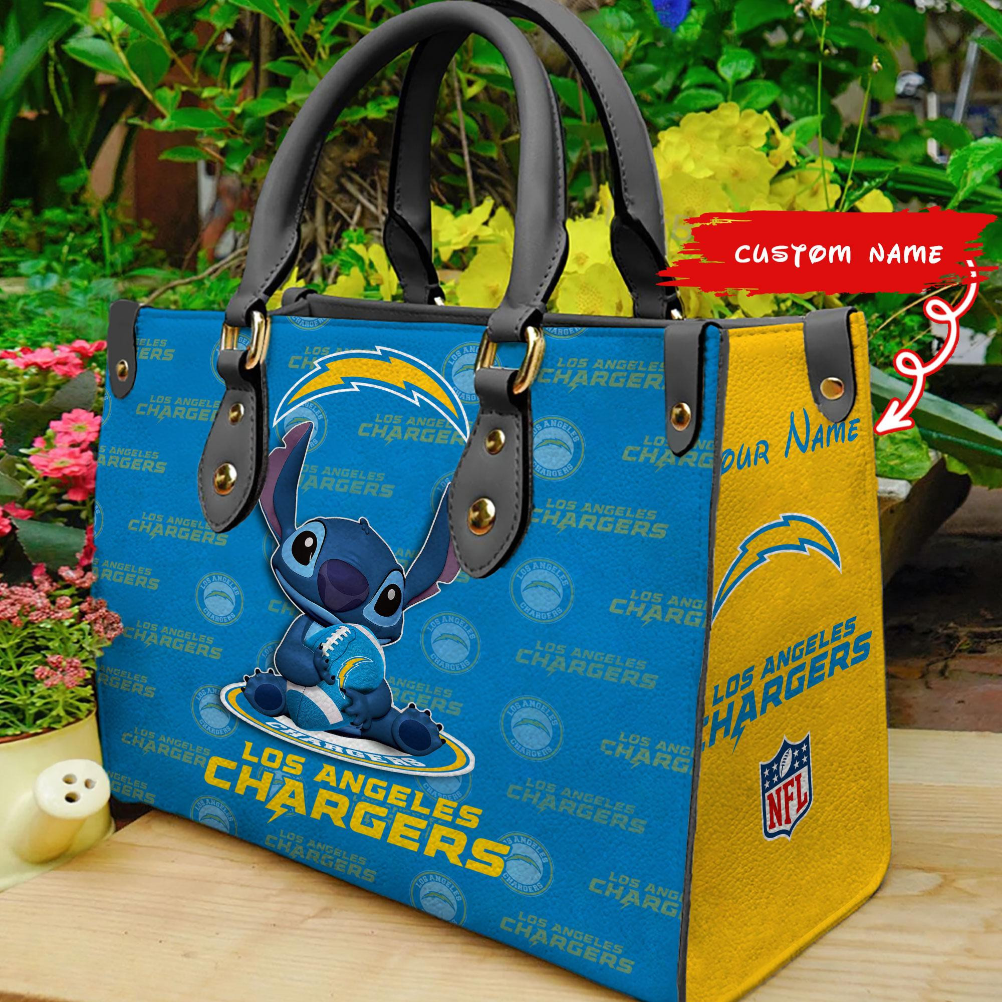 Los Angeles Chargers Personalized Leather Hand Bag  - Image 2